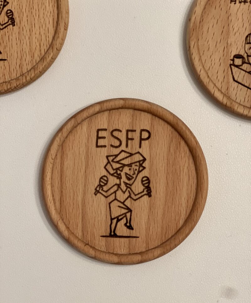 MBTI 16型人格原木杯墊